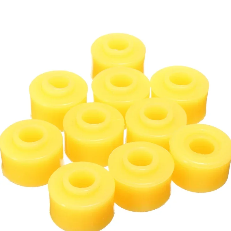 10PCS 10mm x 28mm x 20mm Inner Dia Yellow Rubber Shock Absorber Bushings Part Universal For Auto Car Accessories Sets