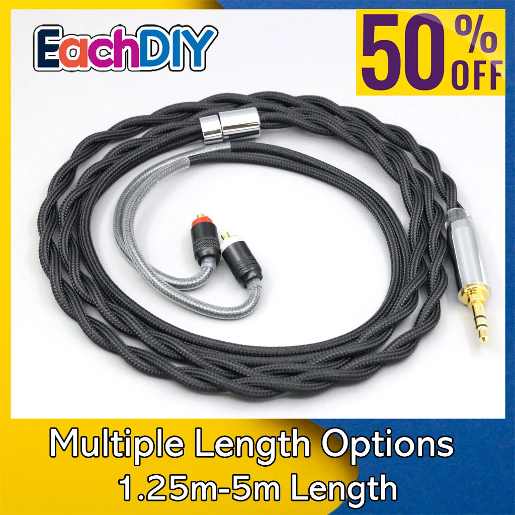 

Nylon 99% Pure Silver Palladium Graphene Gold Shield Cable For Sony XBA-H2 XBA-H3 xba-A3 xba-A2 LN008297