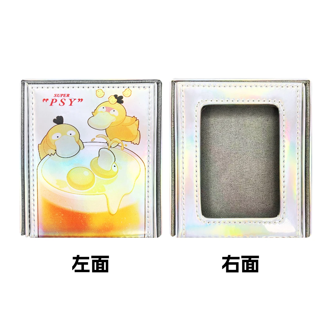 DIY Pokemon Kaart Opbergdoos met Bier Psyduck Venster PTCG Deck Box Anime Gift Flip Deck Case