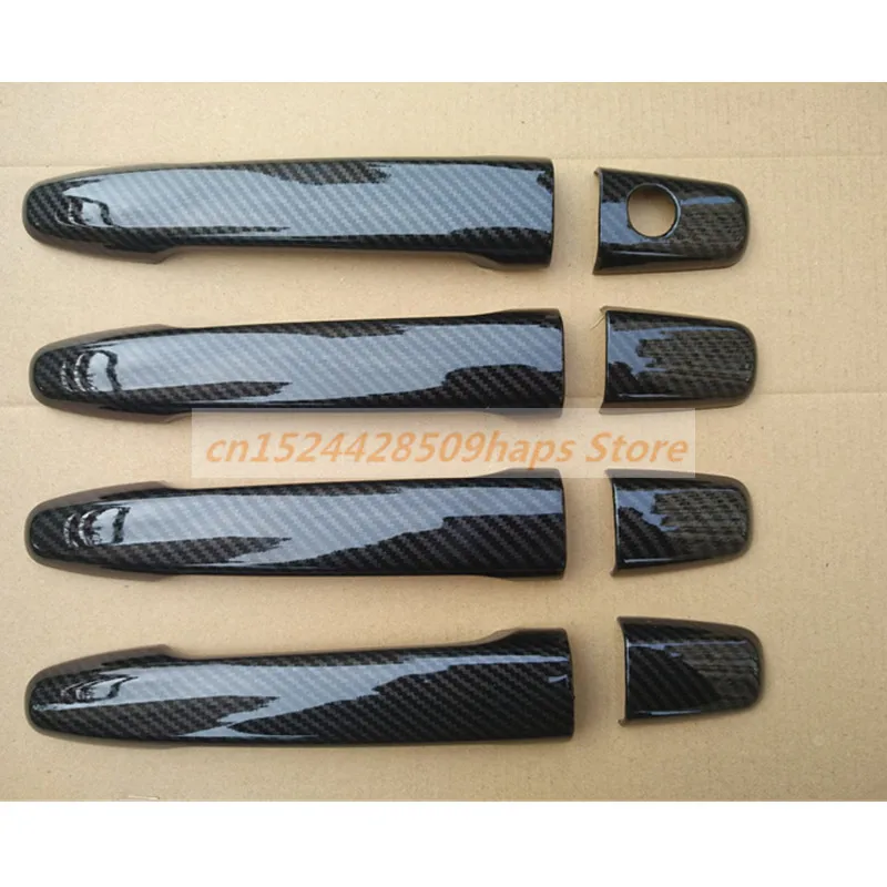 New ABS Carbon Fiber handle Door Handle Cover Trim Fit For Mitsubishi Outlander 2013-2019-2021