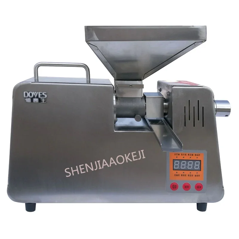 Oil Pressers Automatic Oil Press Machine intelligent hot and cold stainless steel peanut Making Edible Oil 1PC