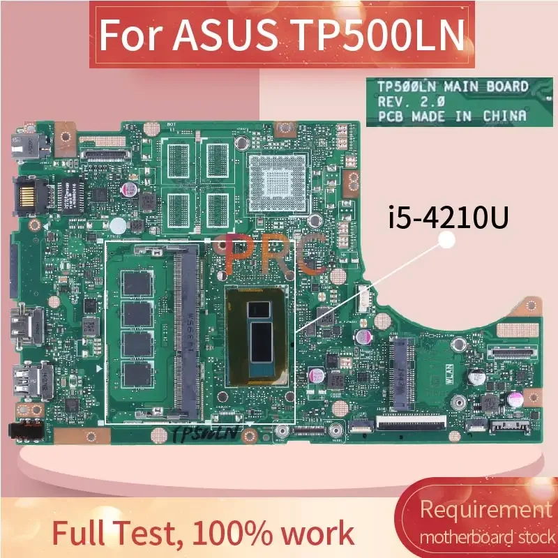 For ASUS TP500LN TP500LD TP500L TP500LB MAIN BOARD REV.2.0 I5-4210U  With RAM DDR3L  Notebook Mainboard