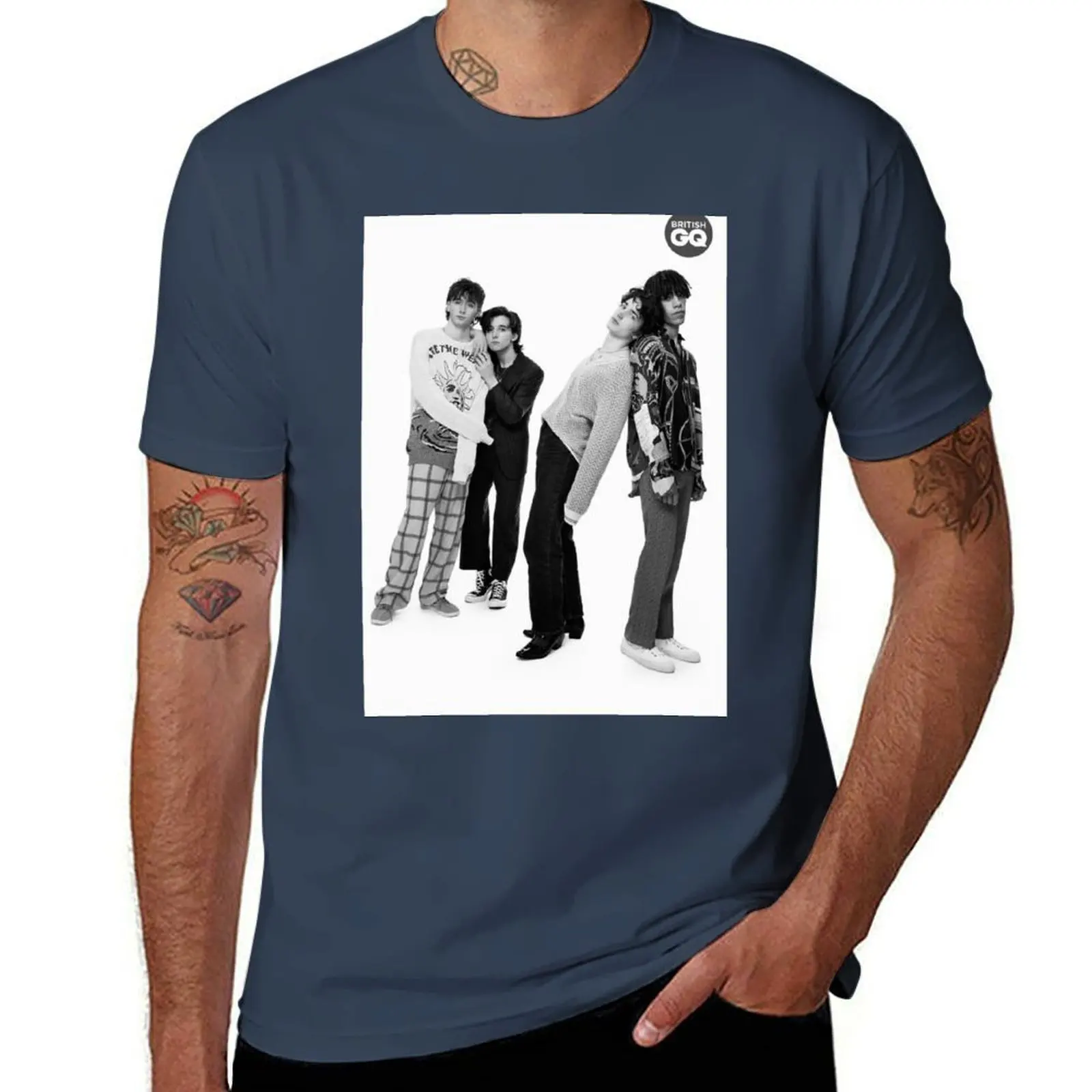 

Inhaler Band T-Shirt Plus Size Non-Shrink T-Shirt