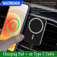 Magnetic Car Charger 15W Wireless Charger Car Air Vent Phone Holder For iPhone 15 14 13 12 Pro Xiaomi Fast Charging Car Adapter