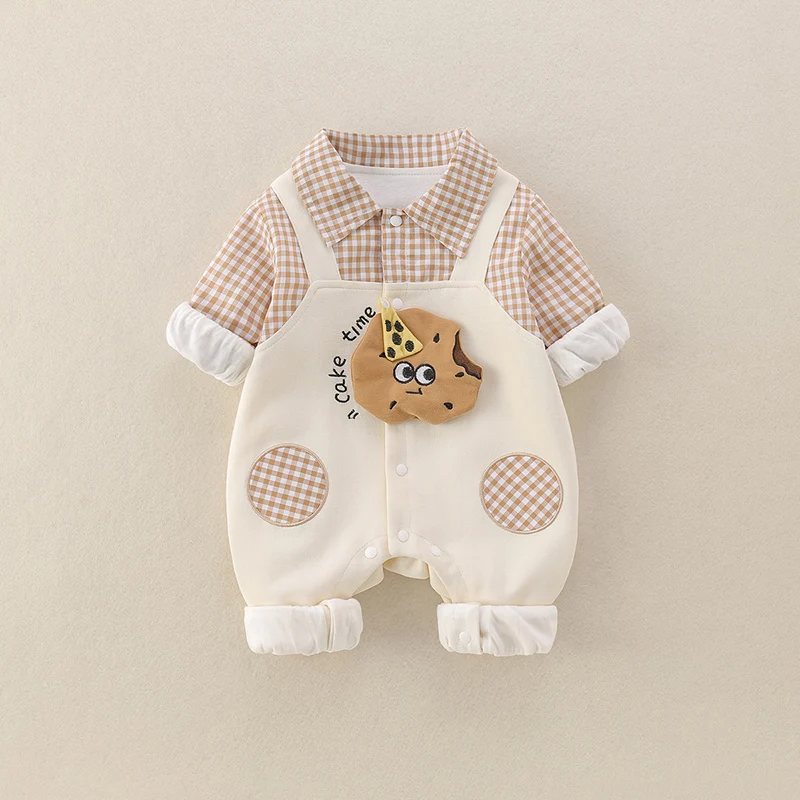 Autunno Outfit Baby Rer Ragazzi Plaid Lungo Sve Vestiti Vestito aderente Primavera Autunno Jaet Pantaloni lunghi a vita alta Alto contenuto