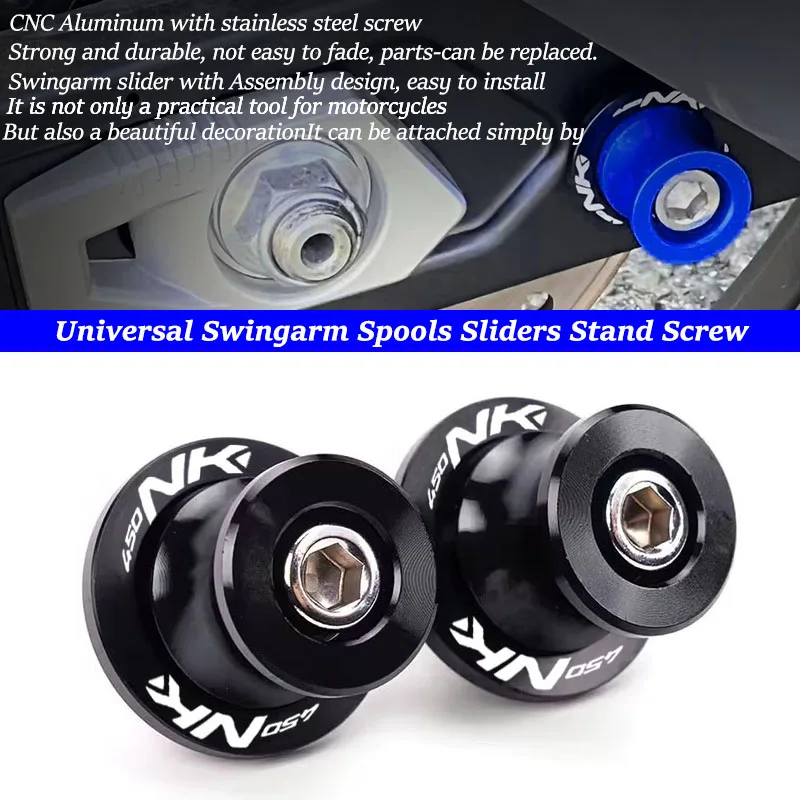 Swingarm Spools FOR 450nk 450 NK 450 450NK 2023 2024 2025 2026 Motorcycle Accessories Rear Stand Screws Sliders