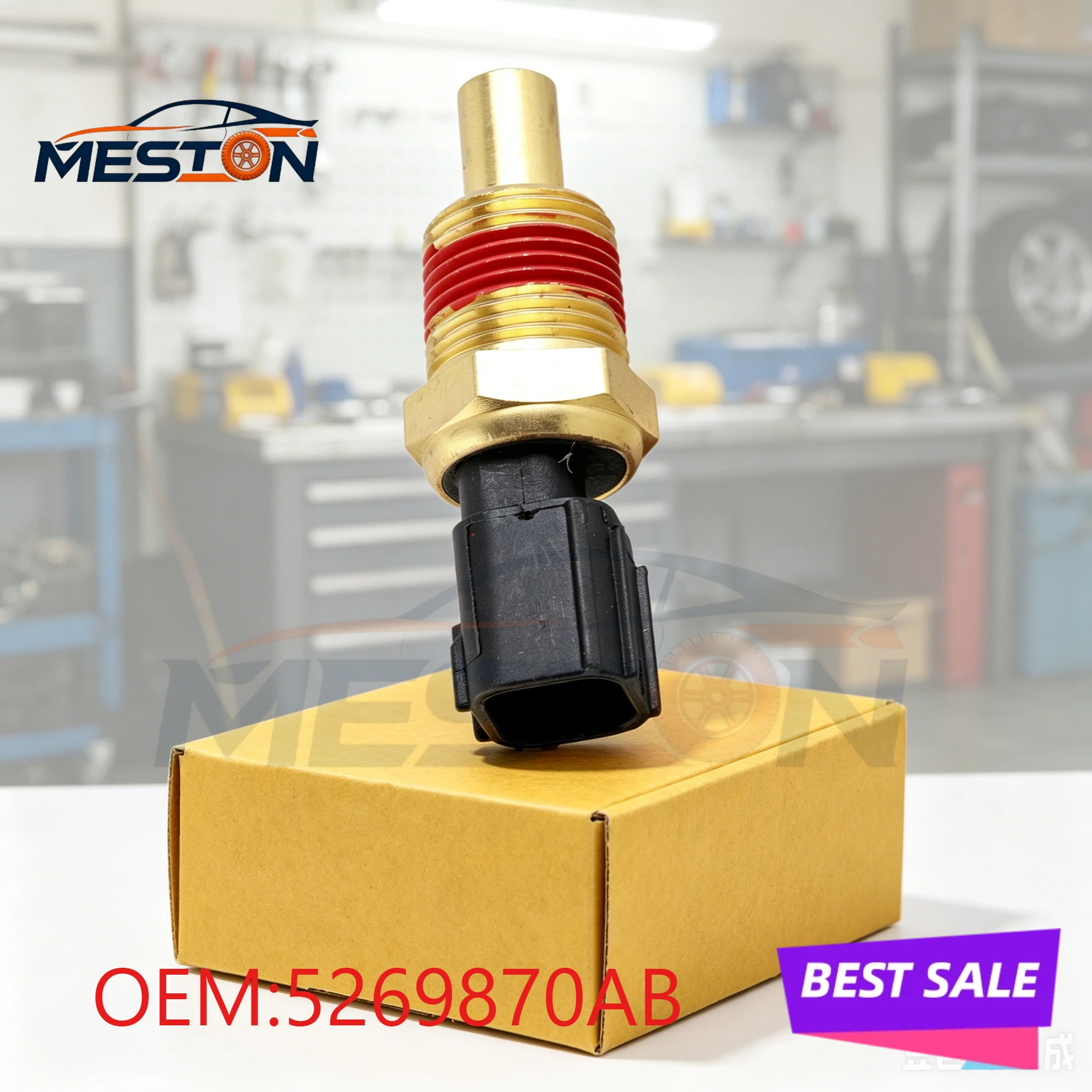 NEW Engine Coolant Temperature Sensor 5269870AB Compatible with Chrysler PT Cruiser Sebring Town Country