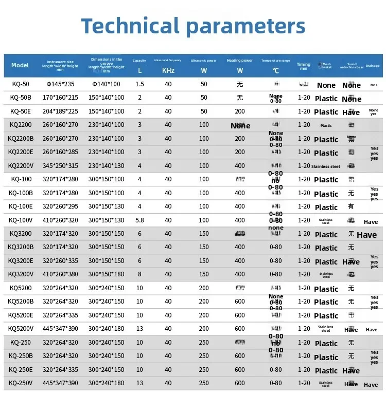 Ultraschall-Reinigungsmaschine KQ2200/3200/100DB kleine Reinigungsmaschine 4L6L10L Labor