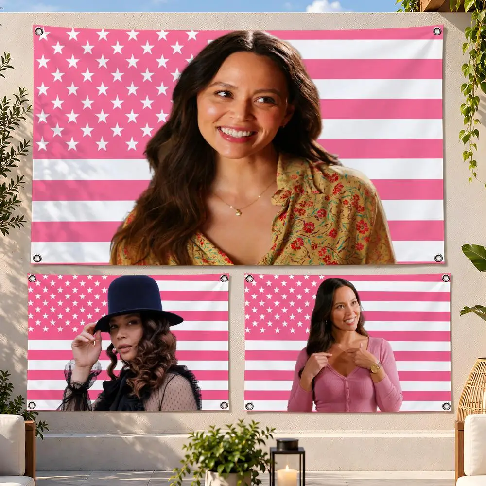 Series The Rookie Officer Lucy Chen Flags Fan Flag Banner Wall Hanging Outdoor Yard Camping Dorm Garage Party Home Decor Gift
