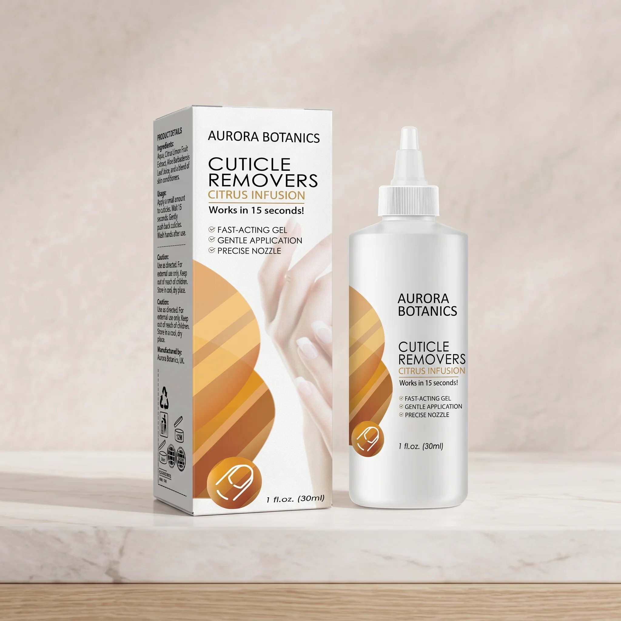 Citrus Cuticle Remover Gel Dead Skin Softener for Nail Care Improve Rough Damaged Nails Smooth Nourishing Care Liquid