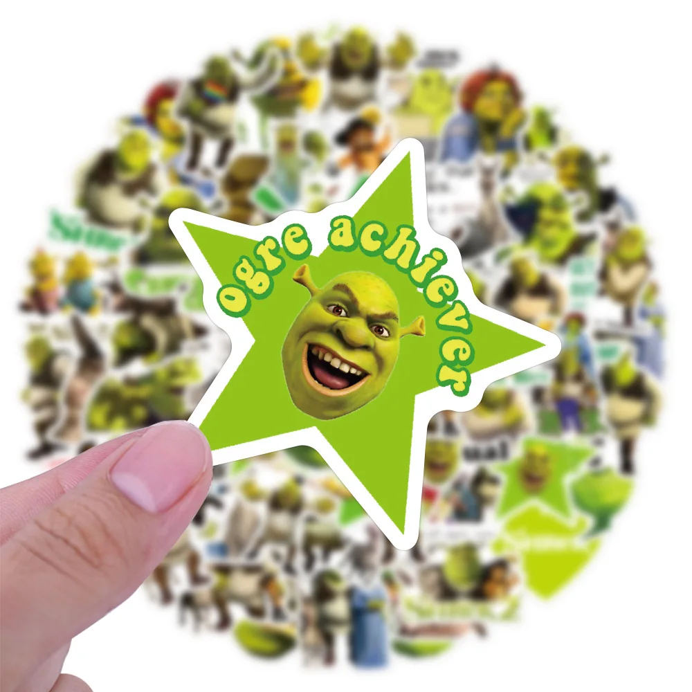 10 / 30 / 50pcs,Cartoon Monster Shrek Graffiti Sticker, DIY, Waterproof, Laptop, Suitcase, Guitar, Star Sticker, Wholesale