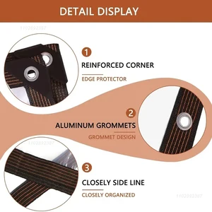 فيلم مأوى بلاستيكي شفاف للبستنة ، قماش قماش قماش مقاوم للماء في الهواء الطلق ، عصارة الشرفة ، خيمة العزل ، مظلات الشرفة أفضل 8 مظلة شرفة شفافة مبيعا - No7