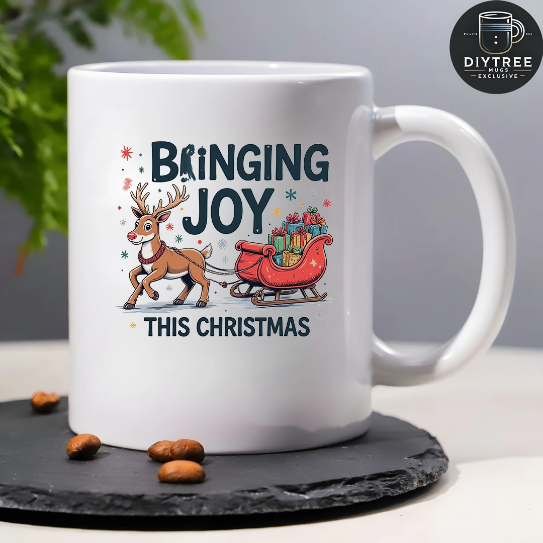 Tazza da 11 once + set regalo con renne di Natale + tazza per bambini: il regalo perfetto e caldo per le famiglie e le uffici di Natale