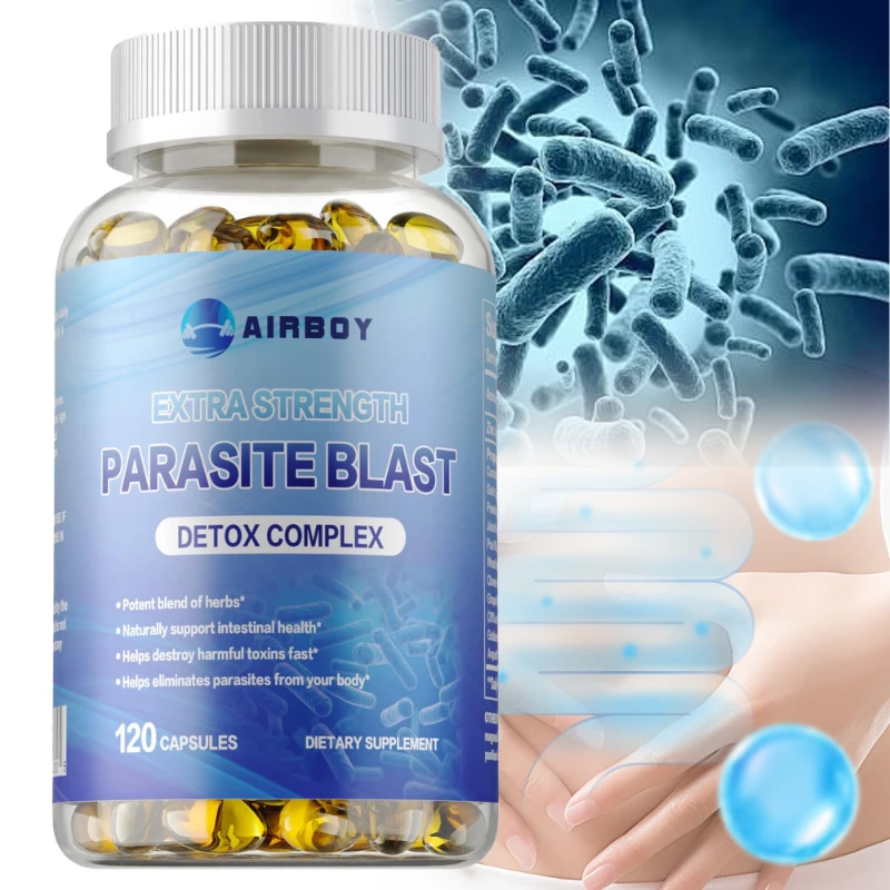 

Parasite Blast Detox Complex - Gut Health Supplement That Cleanses The Colon, Detoxifies & Cleanses, Boosts Liver Immunity
