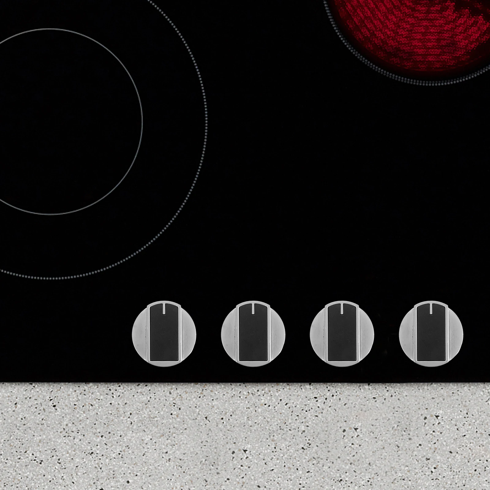 

2 Pcs Gas Stove Knob Burner Control Knobs Metal Cooker Griddle Zinc Alloy Grill Cooktop Replacement