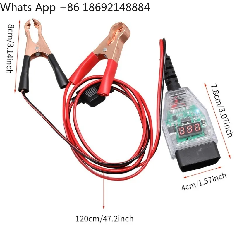 Car battery diagnostic instrument OBD battery replacement memory battery leakage detection