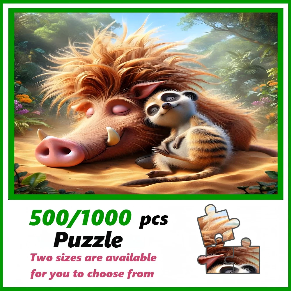 

A high-quality 500/1000-piece puzzle, perfect for adults, is a fun family game that helps relieve stress and is great for birthd