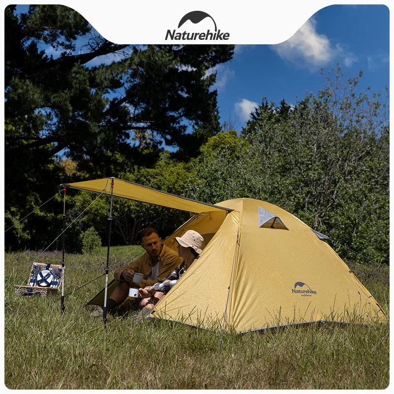 Naturehike  New Outdoor Tent 2-4 People Camping Thickened Rainproof Sunscreen Seaside Camping-P Series