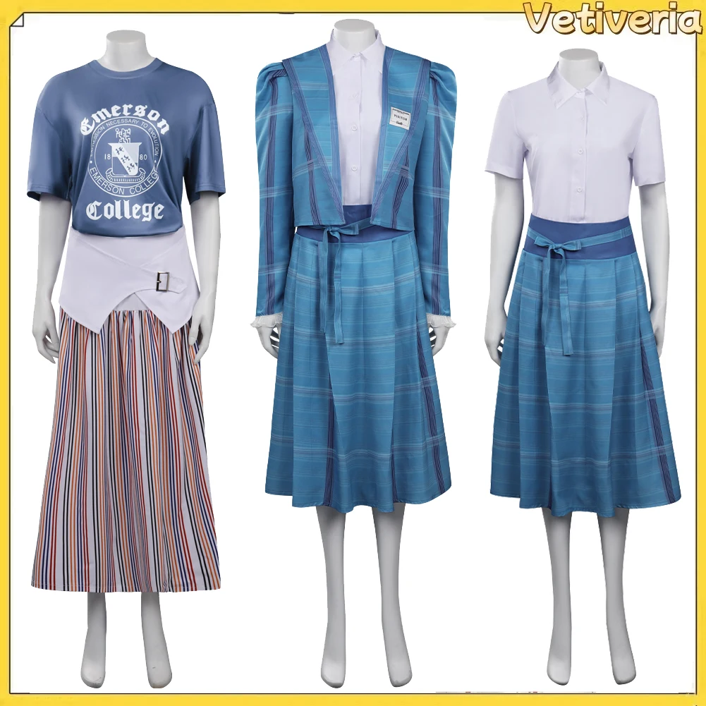

Nancy Disguise Dress Shirt Jacket Cosplay Costume Fantasia TV ST 4 Outfits Halloween Carnival Party Adult Women Suit