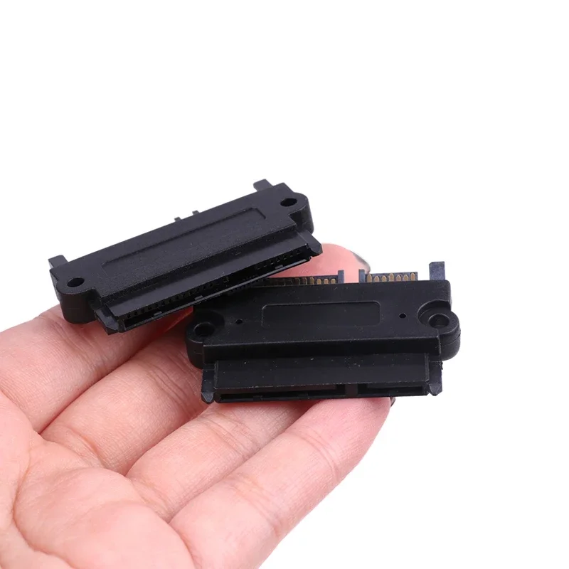 Adapter SAS na SATA 6 Gb/s SFF-8482, kąt 180 stopni, prosta głowica SFF-8482, wytrzymały, przenośny do PC, 1 sztuka