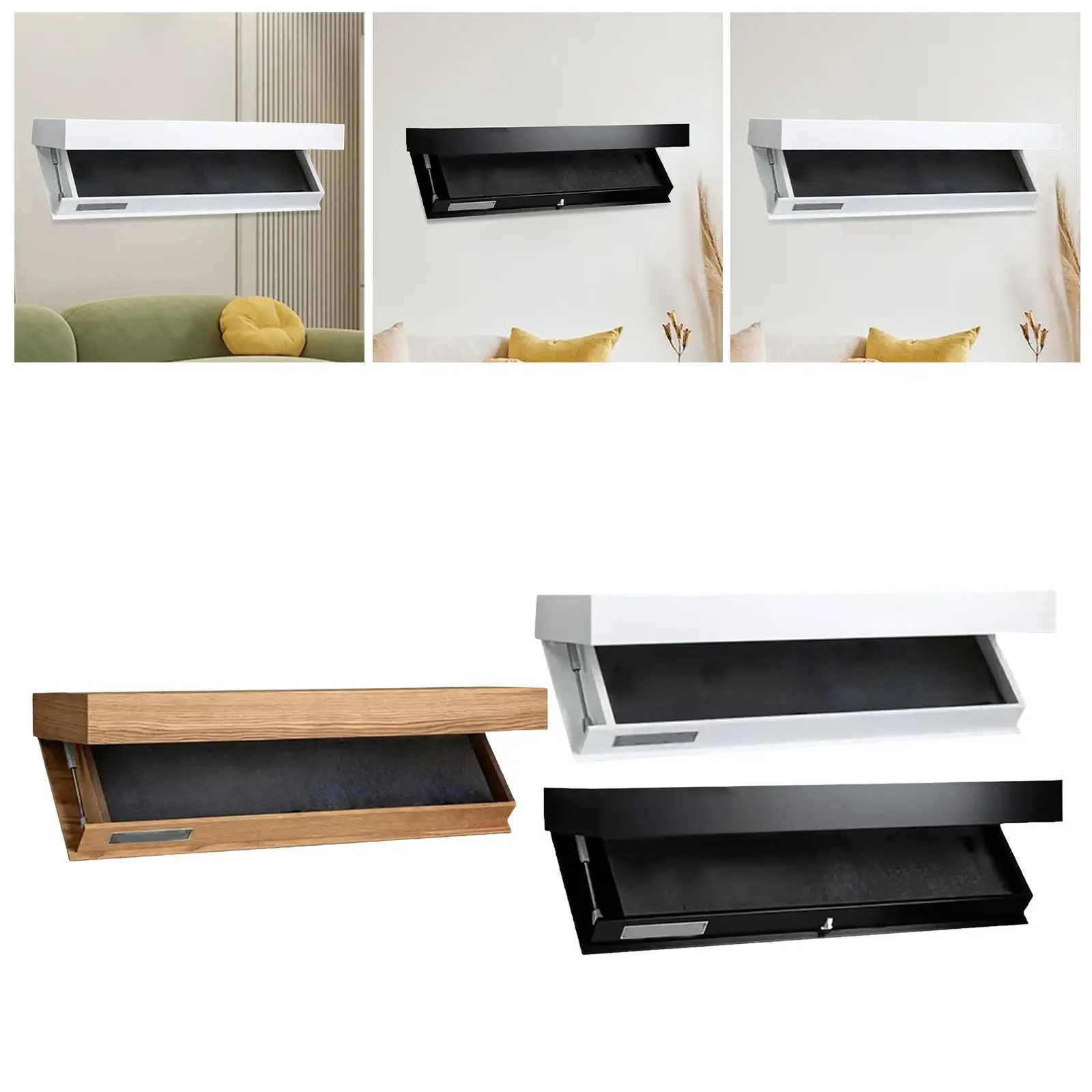 

Wall Float Shelf Home Decoration Modern Wall Mounted Storage Rack Storage Box for Bedroom Kitchen Apartment Living Room