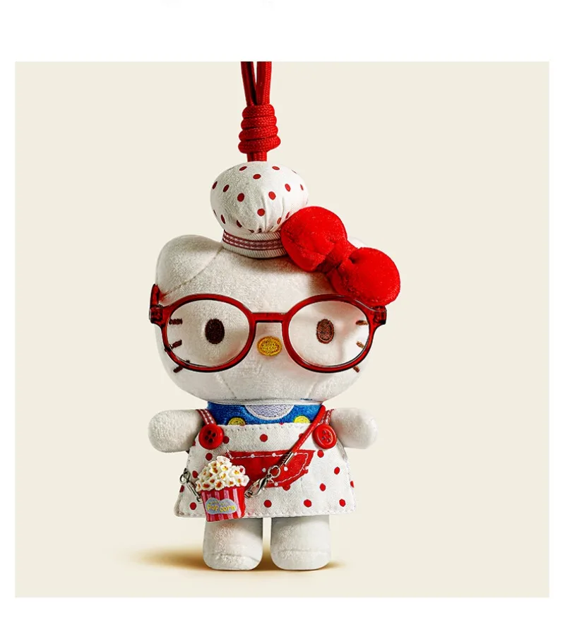 

Hello Kitty Keychain Cute Anime Women Accessories Plush Doll Doll Bag Decoration Children Toy Student Kawaii Girl Gift Wholesale