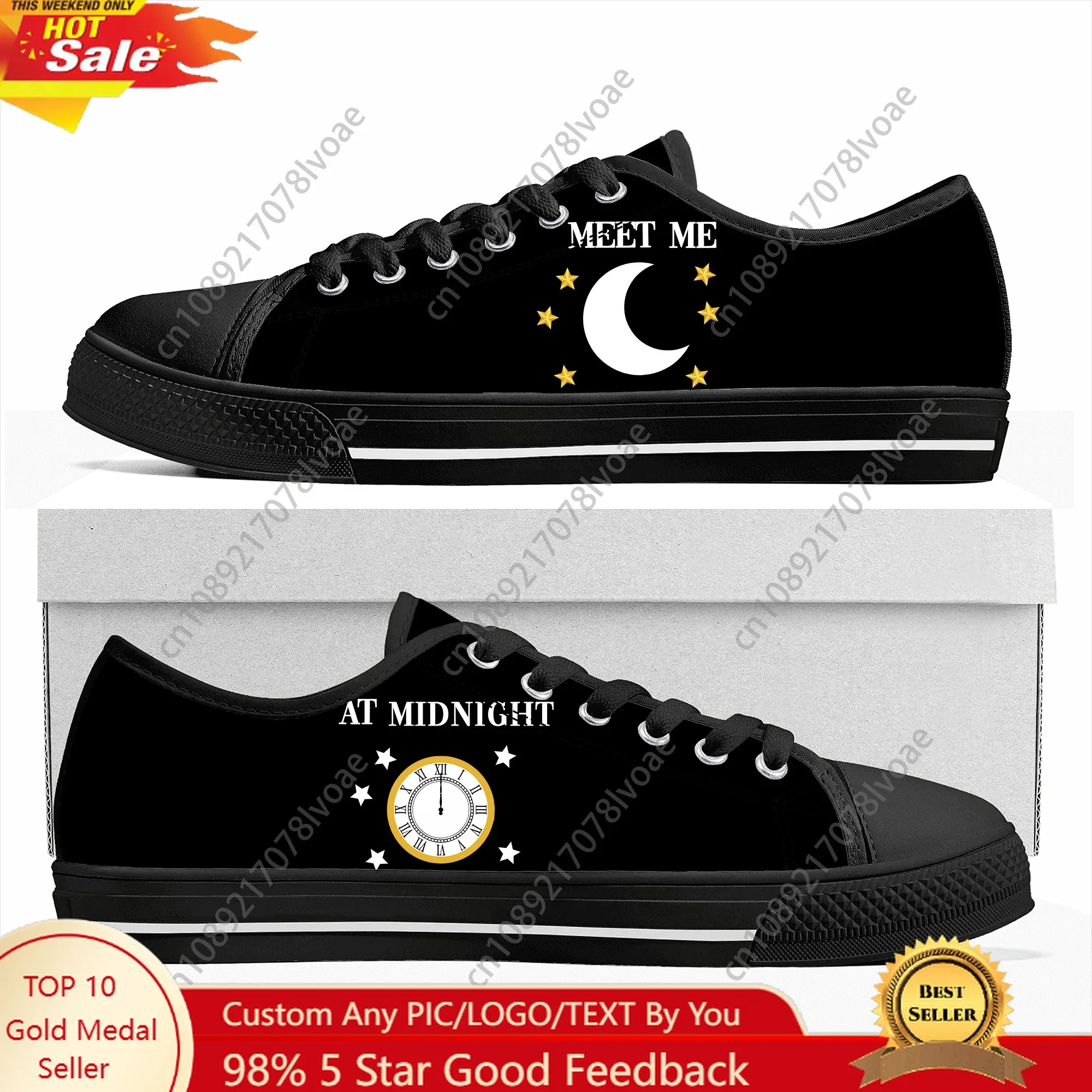 Meet Me At Midnight Low Top Sneakers Womens Mens Teenager Taylor Style High Quality Shoes Casual Game Tailor Made Canvas Sneaker