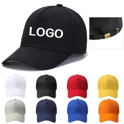 Czapka z kaczym językiem własne Logo mężczyzn i kobiet z czystej bawełny czapka bejsbolówka dla dorosłych regulowana czapka tata czapka typu Snapback