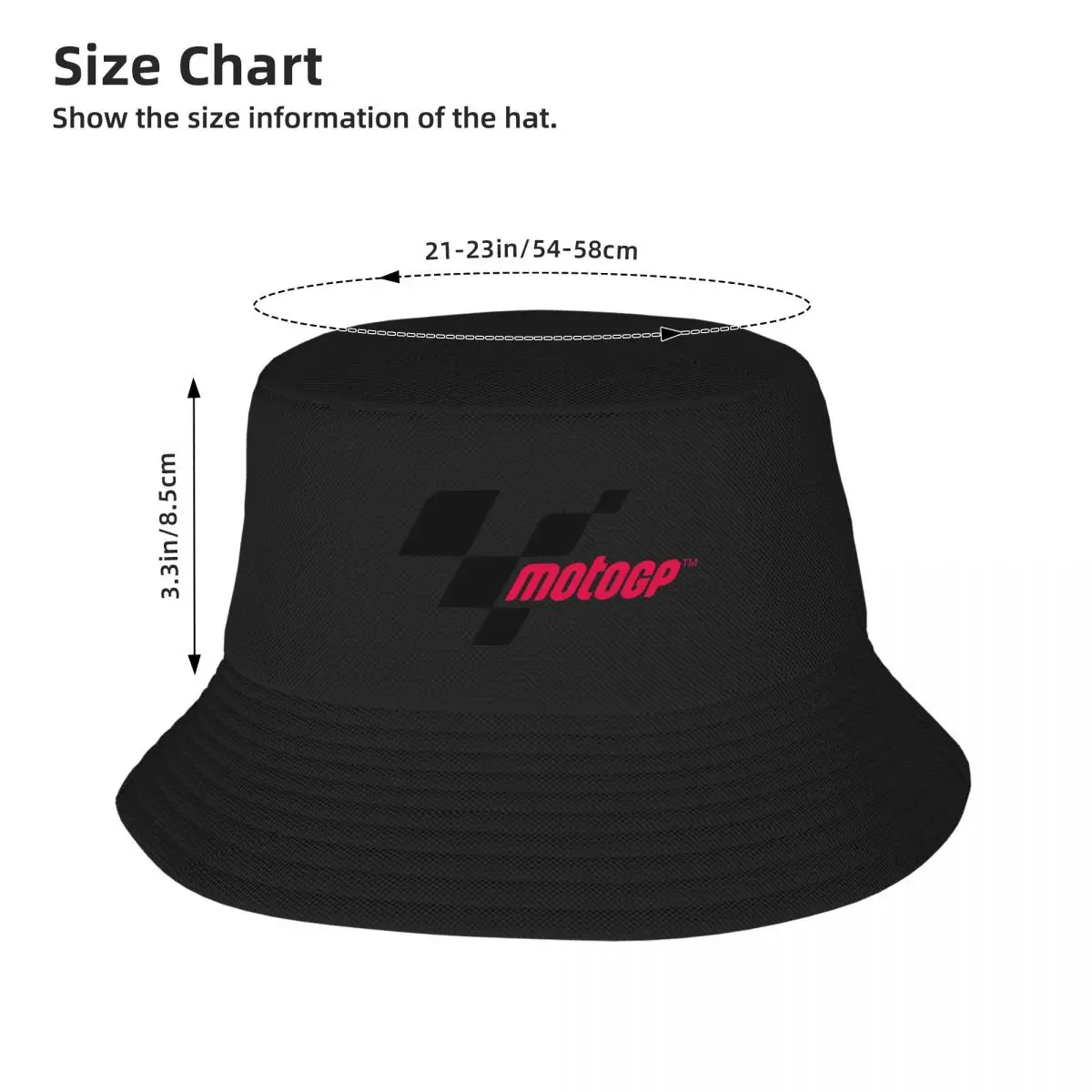 New MOTO GP Logo Bucket Hat Golf Hat Beach Men Golf Wear Women\'s