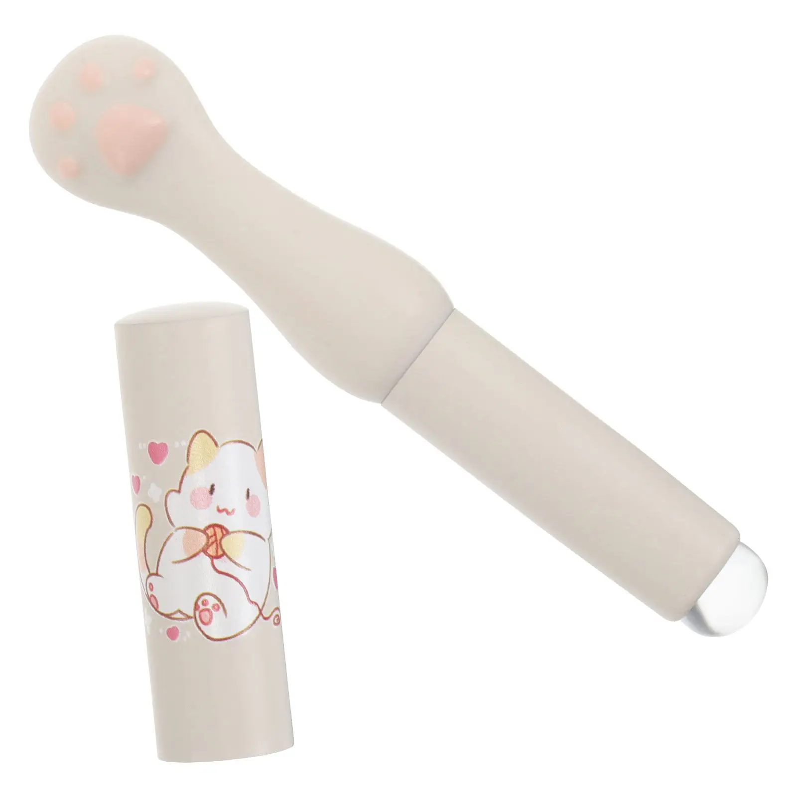 Silicone Cat Claw Lip Brush Cute Paw Design for Smooth Even Application Lidded Reusable Makeup Applicator Portable Lip Gloss and
