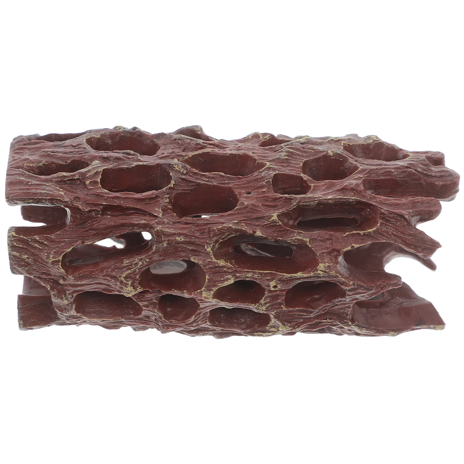 

Fish Shrimp Hideout Resin Aquarium Decoration Tree Hole Shaped Shelter For Small Aquatic Animals Breeding Spawn Cave Ornament