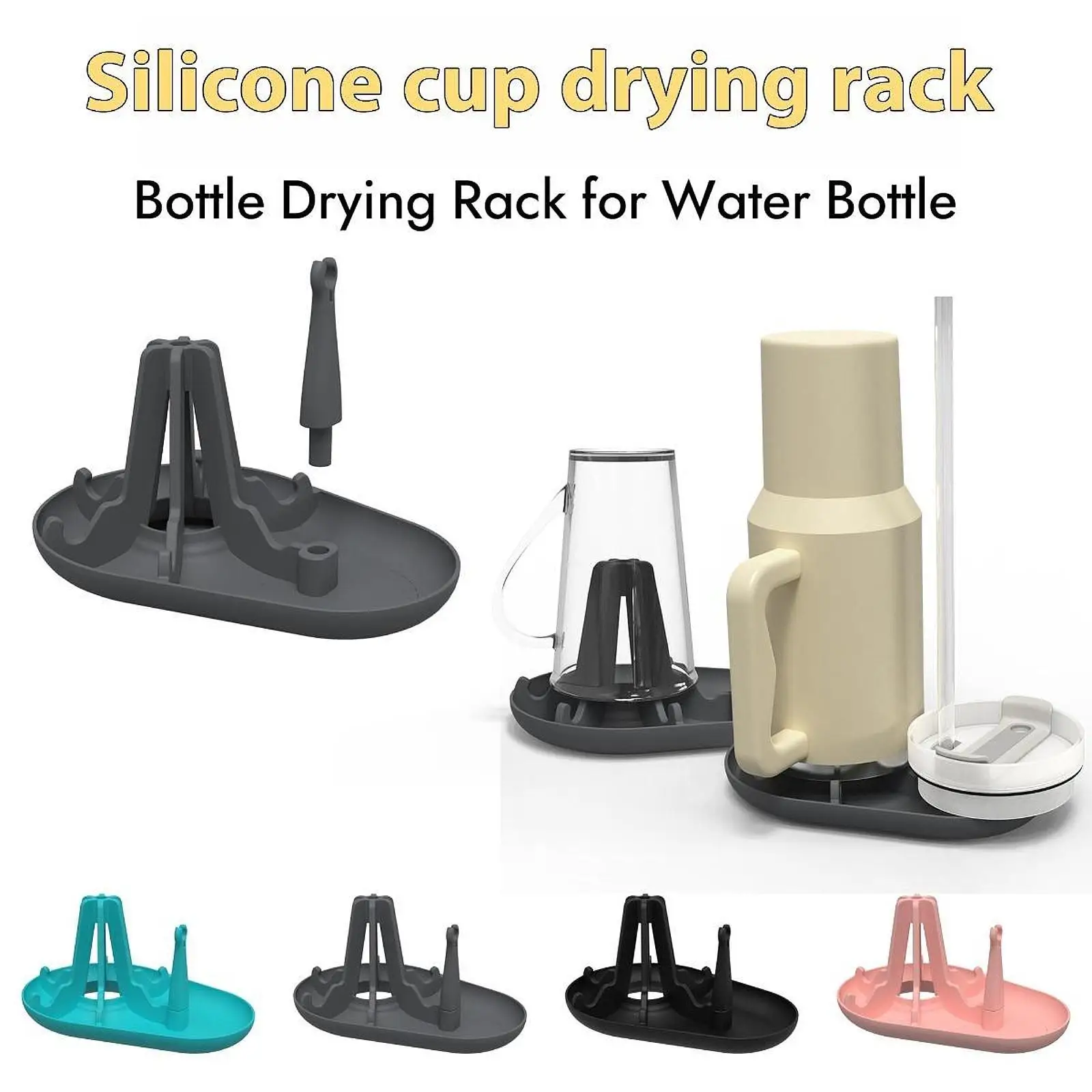 Bottle Dryer Rack Coffee Mug Rack Multipurpose Water Bottle Dryer Rack Bottle Drainer Stand for Home Cabinet Cups Coffee Pots