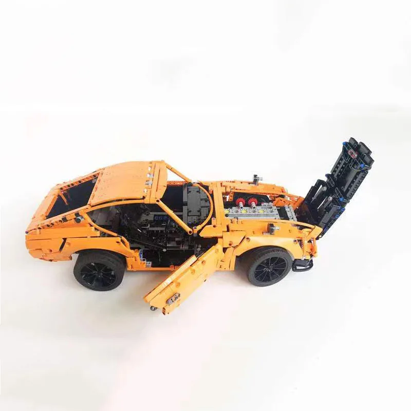 Nuovo 2076pcs Orange MOC-26511 240Z 1971 Classic Sports Car Model Building Blocks Boy Girl Christmas Birthday Gift