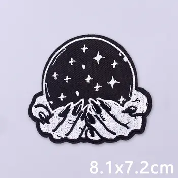 פאנק מצחיק תיקון ברזל על טלאים לבגדים טלאים תרמו-דבקיים על בגדי היפי רוק אופנוען רקמת תיקון תפירת תיקון 10 best sales לתפור על טלאי - №1