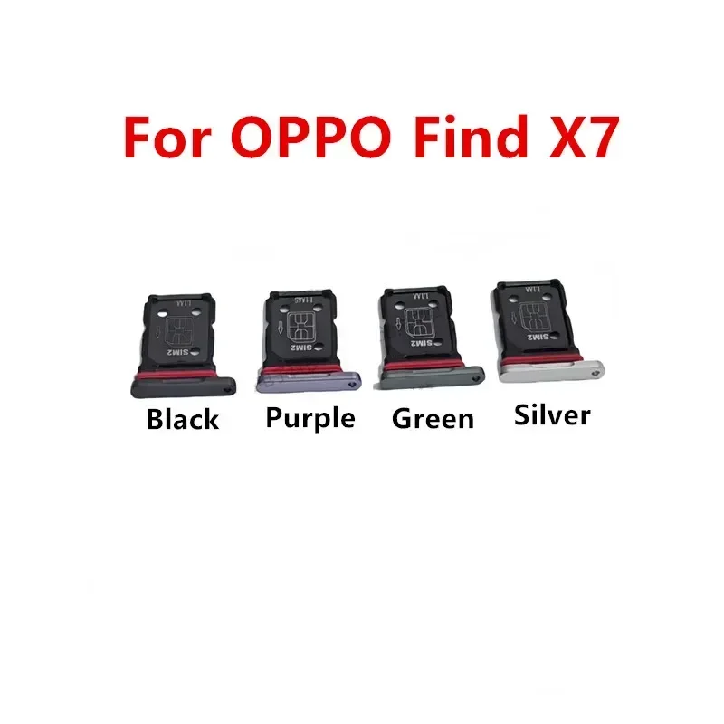 X7X7Ultra Sim-kaartsleuf Voor OPPO Vinden X7 Ultra Card Adapters Socket Houder Lade Chip Lade vervangen Behuizing Reparatie Onderdelen