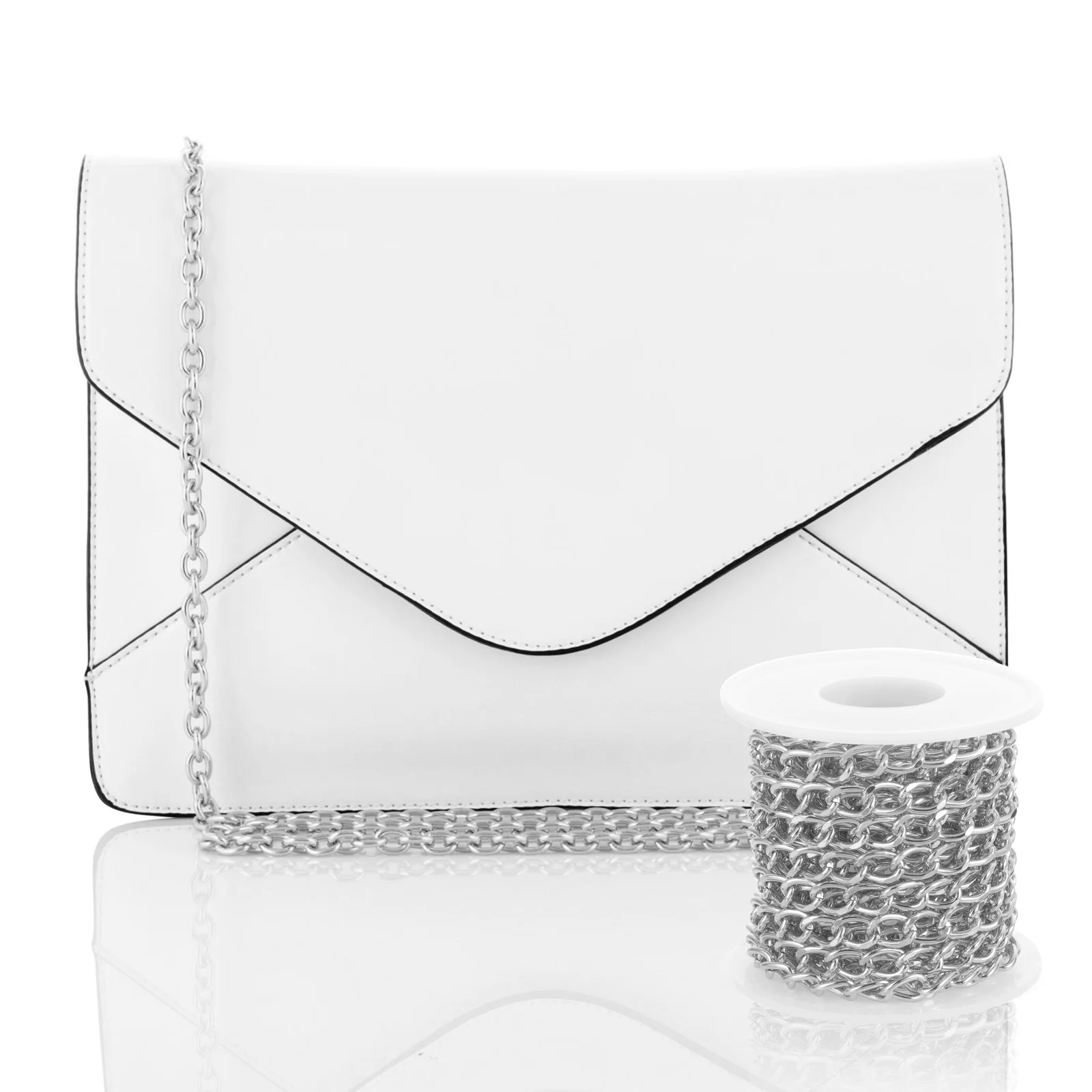 

1 рулон металлических цепей для изготовления принадлежностей для рукоделия «сделай сам», многофункциональная ручка для сумки, украшение, ожерелье, браслет, серьги, оптовое ремесло