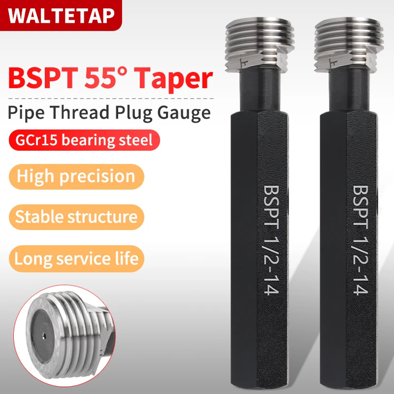 

1 шт., инструмент для измерения резьбы конической трубы BSPT 1/16 1/8 1/2 3/4 1/2 3/4 1''--1/4 1''1/2 2''-- 2''1/2 3'' 3''1/2