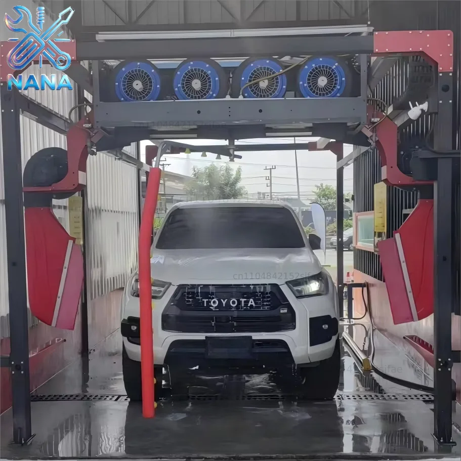 High-Pressure 360°Touchless Intelligent Automatic Car Wash Machine 4-Minute Cycle Suitable for 24H Gas Stations