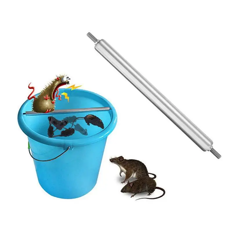 Humane Stainless Steel Rat Rodent Control Rolling Log Mouse Trap Killer