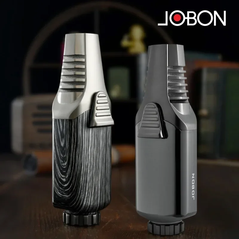 

Новая ветрозащитная зажигалка JOBON, металлическая струйная синяя пламя, портативный пистолет зажигания для сигар, мужской подарок для курения