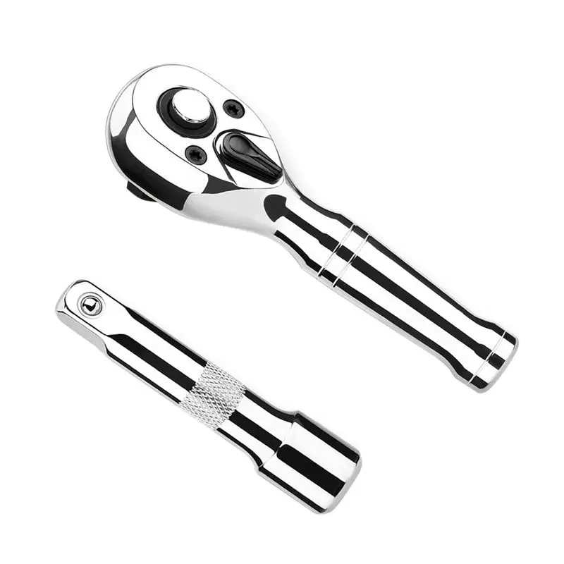 BMBY-Auto Repair Tools Wrenches Set 72 Teeth Short Handle Ratchet Wrench With Short Connecting Rod