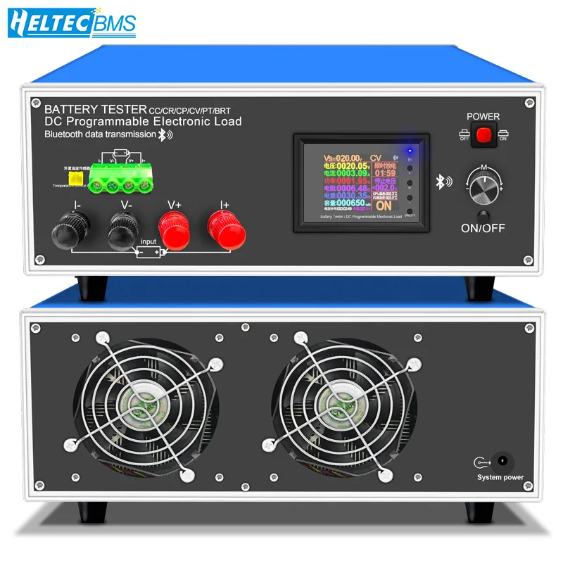 Intelligent programmable DC electronic load meter usb tester voltmeter battery capacity internal resistance detection