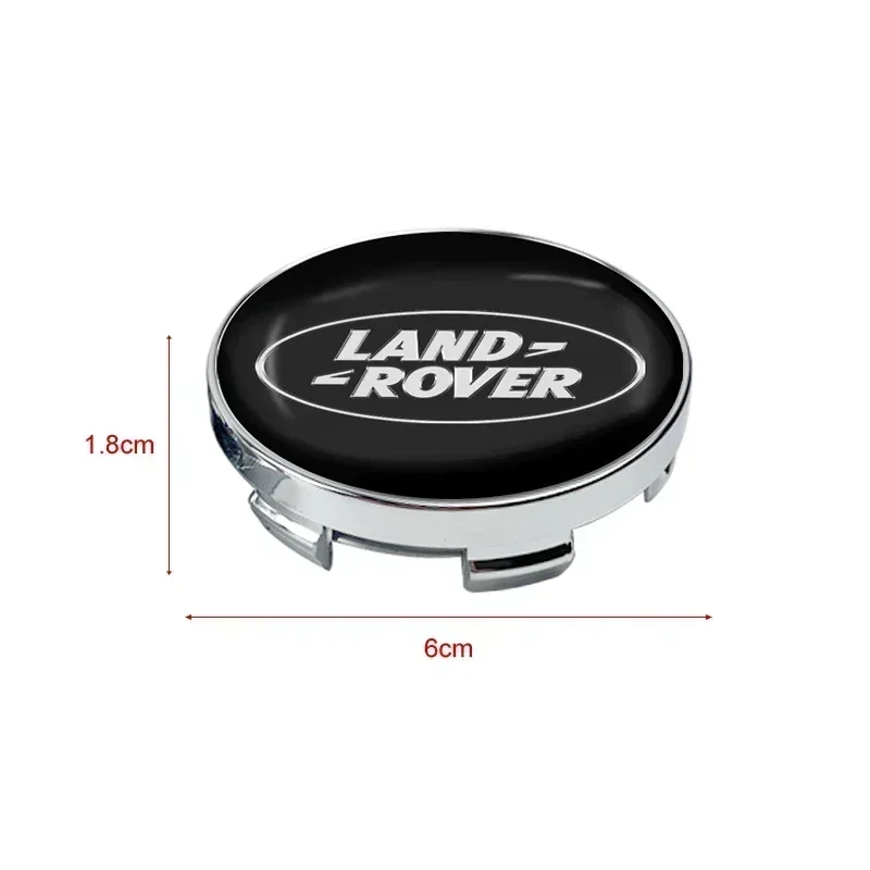 4Pcs 56/60mm Car Wheel Center Hub Caps Sticker Emblem Accessories For Land Rover Range Rover Sport Evoque Discovery 3 4 5 Freela