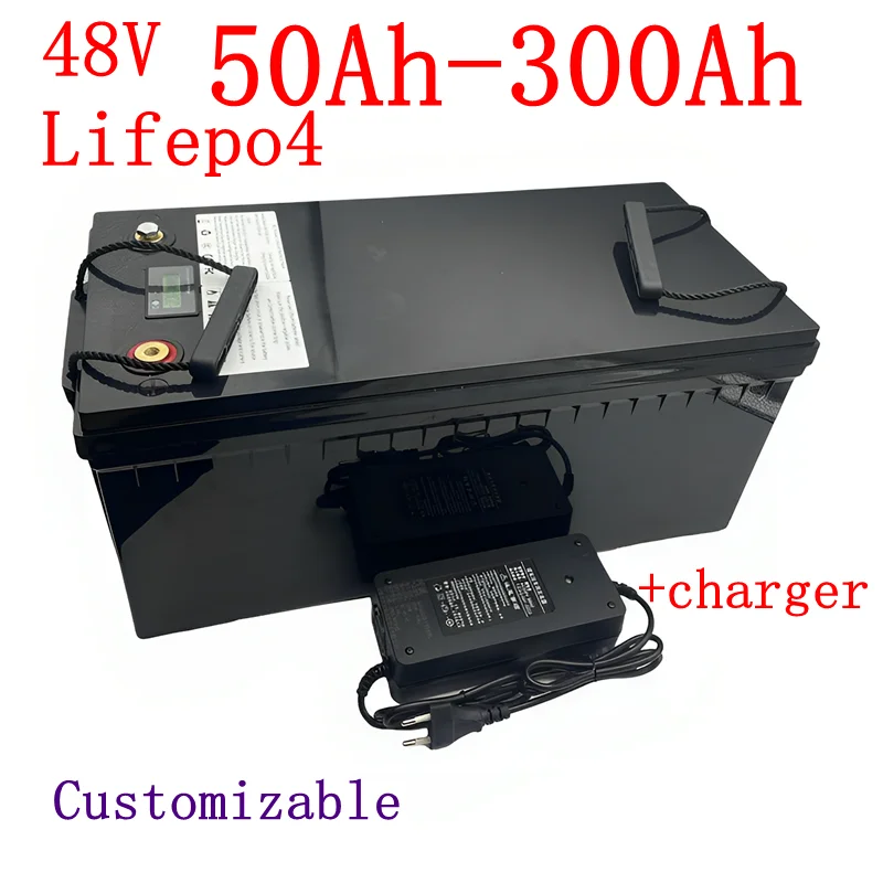 

50Ah 100Ah 150Ah 200Ah 300Ah48V Lifepo4 литиевый аккумулятор Bluetooth Parellel для солнечной системы 3000 Вт 5000 Вт 6000 Вт инвертор
