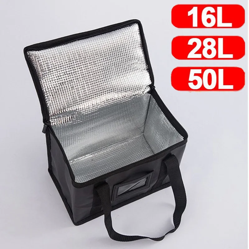 Bolsas aislantes portátiles grandes para entrega de alimentos, bolsa térmica para llevar para Pizza, caja térmica para acampar, bolsa térmica para Picnic, portador de bebidas