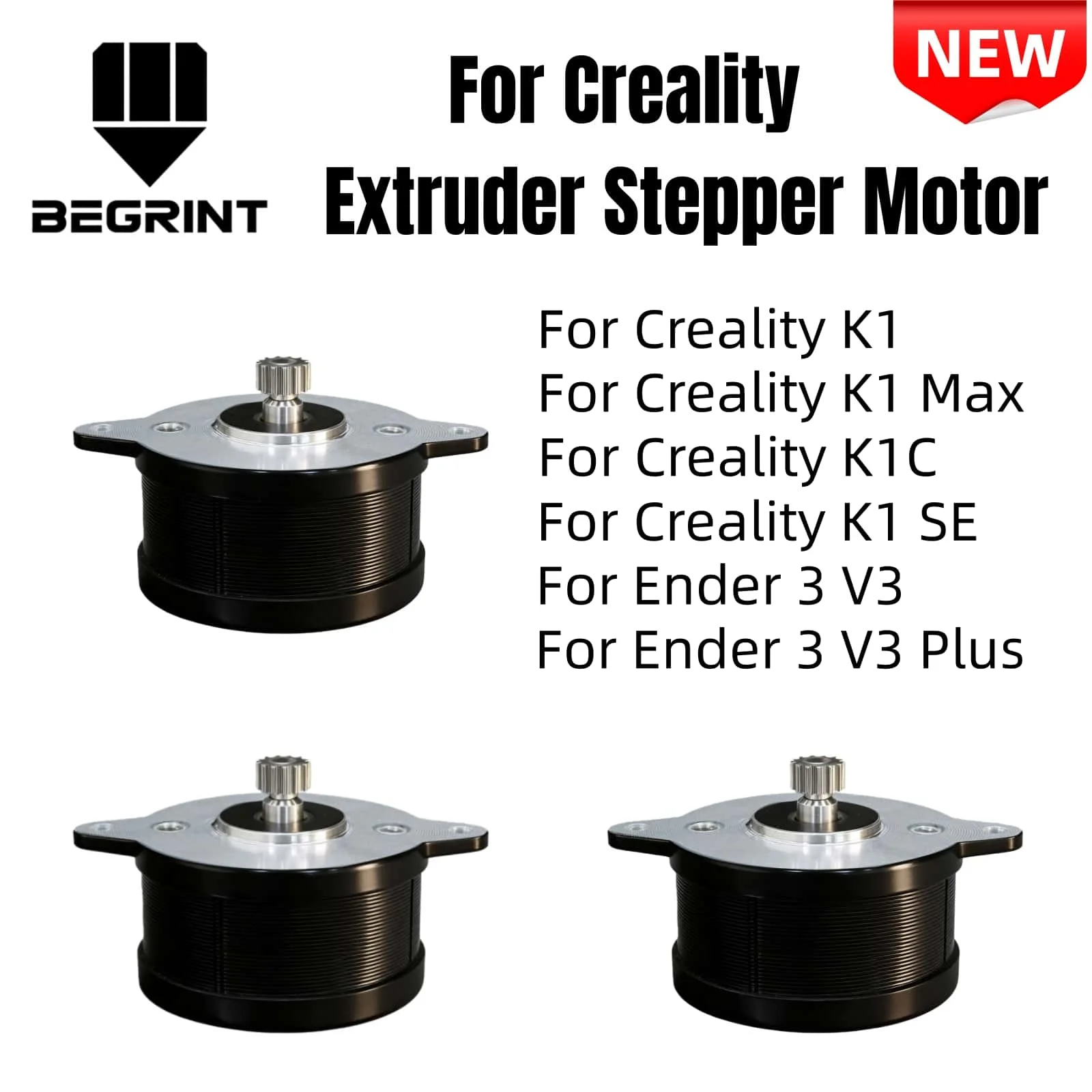For Creality K1 K1C K1Max Extruder Stepper Motor with 12 Tooth Gear For creality Ender-3 V3/Plus K1SE 3D Printer Upgrade Part