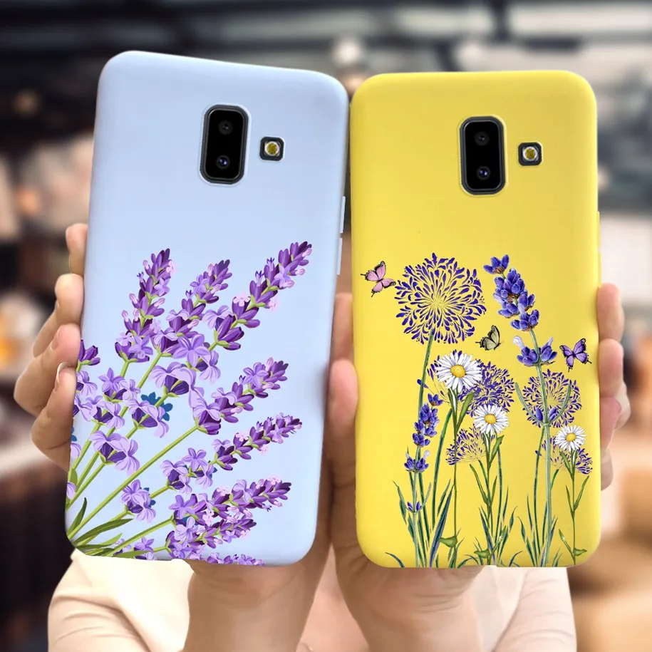 For Samsung J6 Plus Case J610 J610F Phone Cases Soft Butterfly Protector Cover For Samsung Galaxy J6 J6+ J6Plus J 6 J600F Bumper