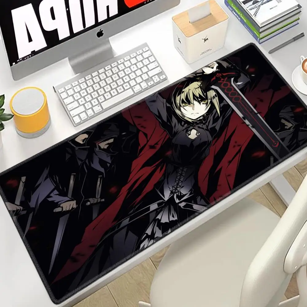 Xxl Computer Mousepad Anime Fate Saber Alter PC Gaming Mouse Pads Large Gamer Mats Keyboard Pad Mat 900X400 Laptop Office Carpe