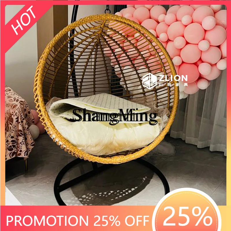 

ZYYOutdoor Балконные птичьи качели Интернет-знаменитости в одном стиле Подвесной стул из ротанга Крытый домашний подвесной корзина Садовые качели