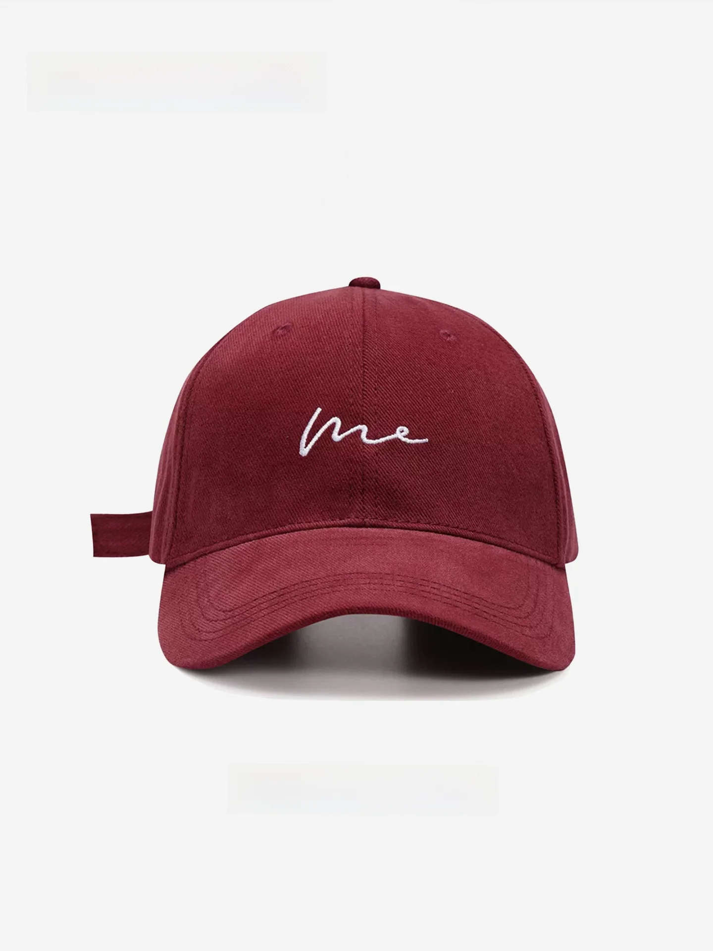 cappellino-da-baseball-rosso-regolabile-per-circonferenza-della-testa-ampia-unisex-con-visiera-larga-parasole-cappello-a-becco-d'anatra-in-cotone-effetto-snellente-per-il-viso